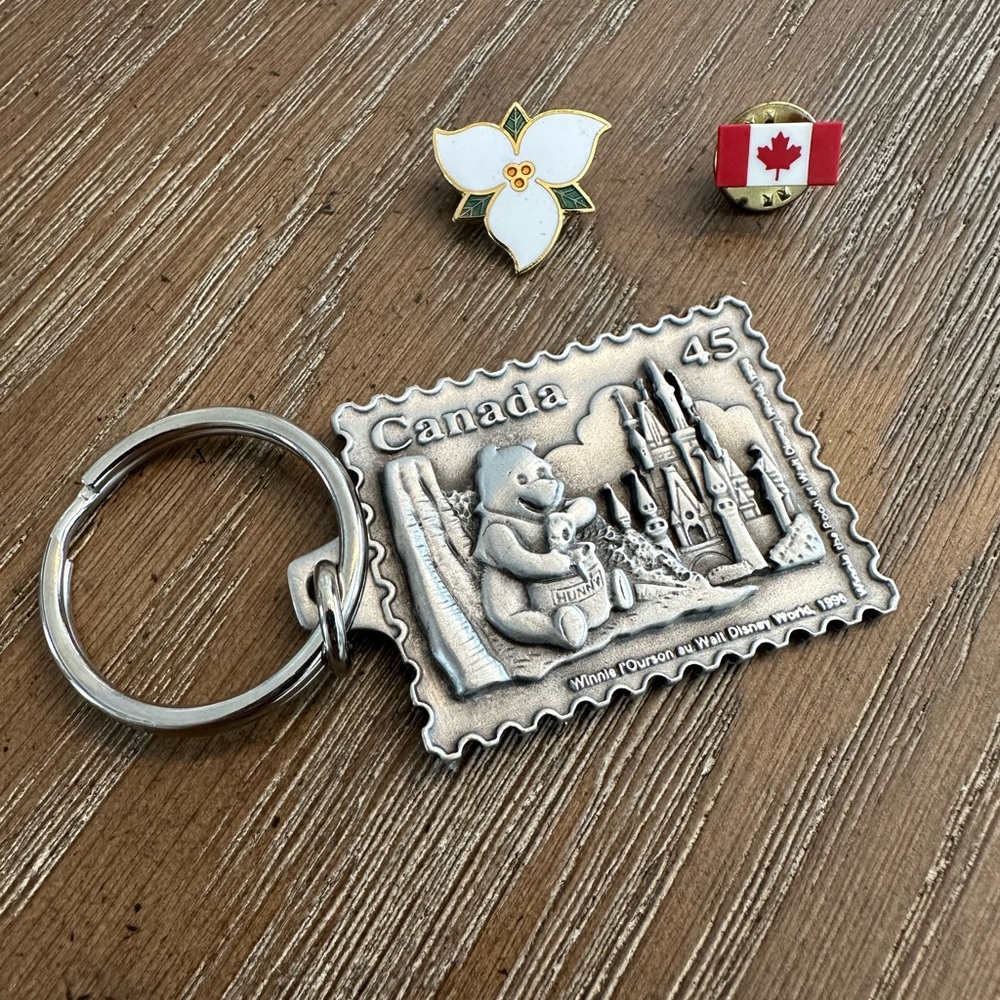 Keychain and pins
